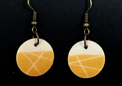 Boucles d'oreilles jaunes